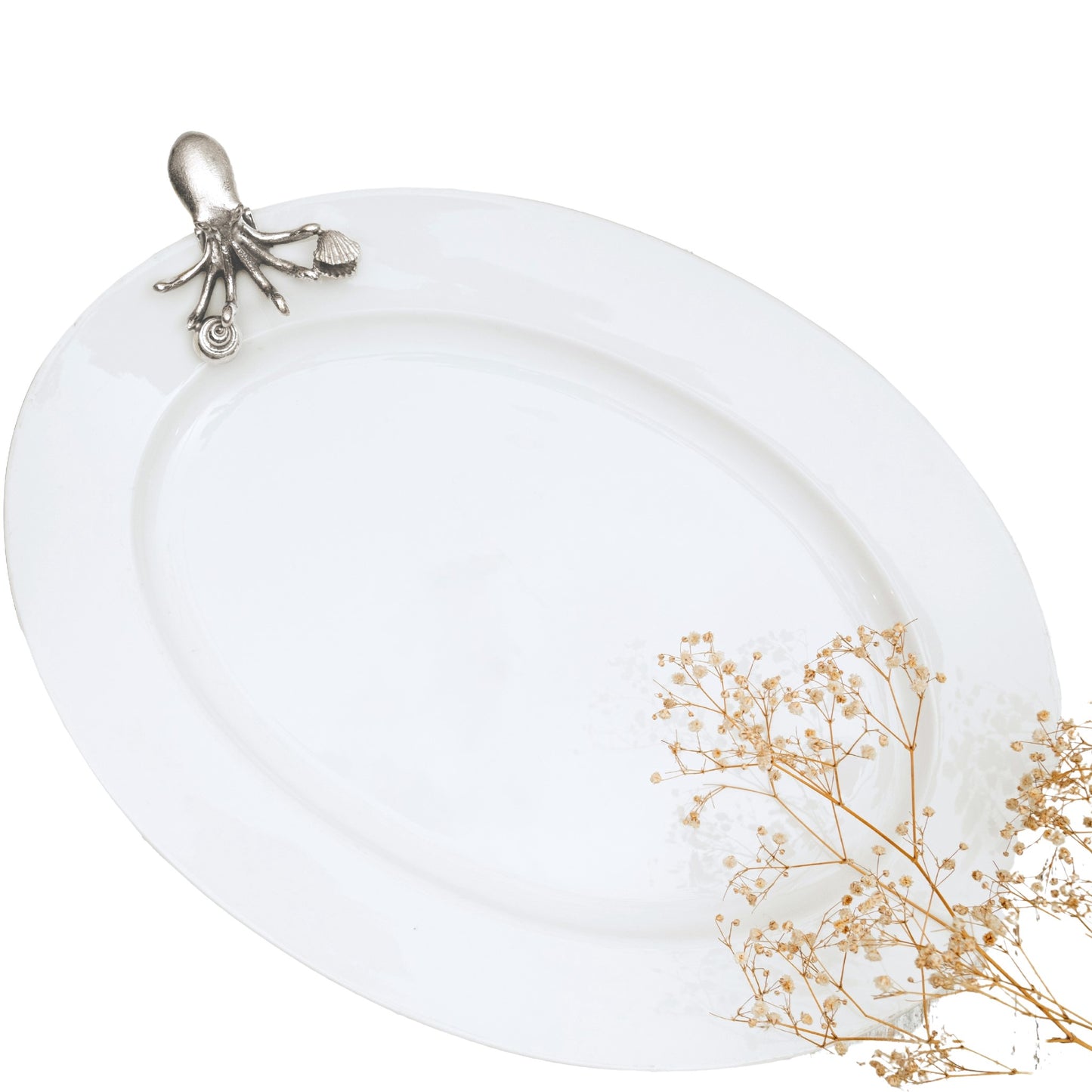 Octopus Serenade Oval Plate